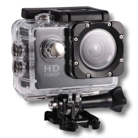 1346879-1 2 pcs Action Cameras 1080P Waterproof with Accessories Black - Free shipping
