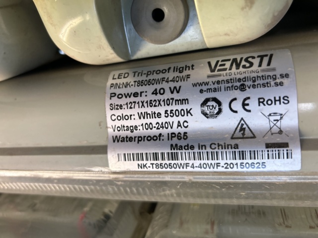 1332660-3 LED-armaturer ca 85st – Vensti NK-T85050WF4-40WF