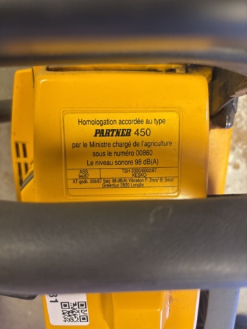 1135781-4 Motorsåg Partner 450