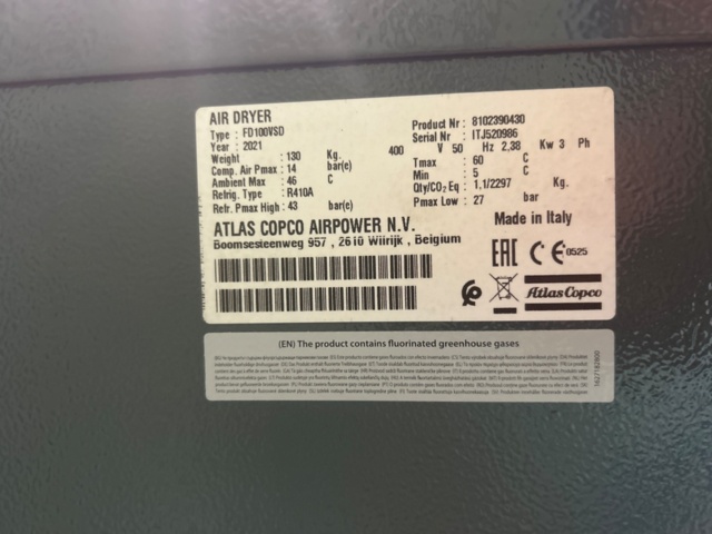 1316034-12 Kompressor Atlas Copco och kyltortk Atlas Copco