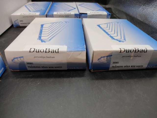 1347317-9 Trådkorgar, 14 st – DuoBad, rostfritt krom, blandade modeller