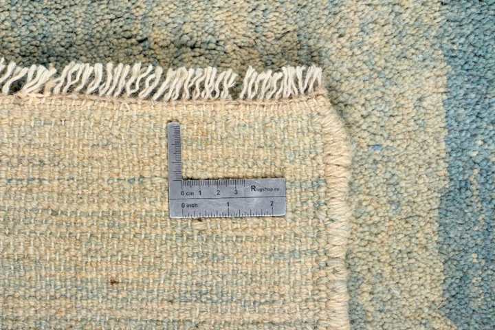 1346685-6 Hand-knotted Oriental rug Gabbeh Shiraz Wool Cream/Blue 165x185cm (750720)