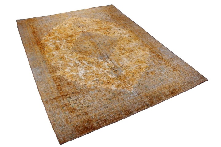 1346687-2 Hand-knotted Oriental Vintage Rug Tabriz Wool 258x338cm (751050)