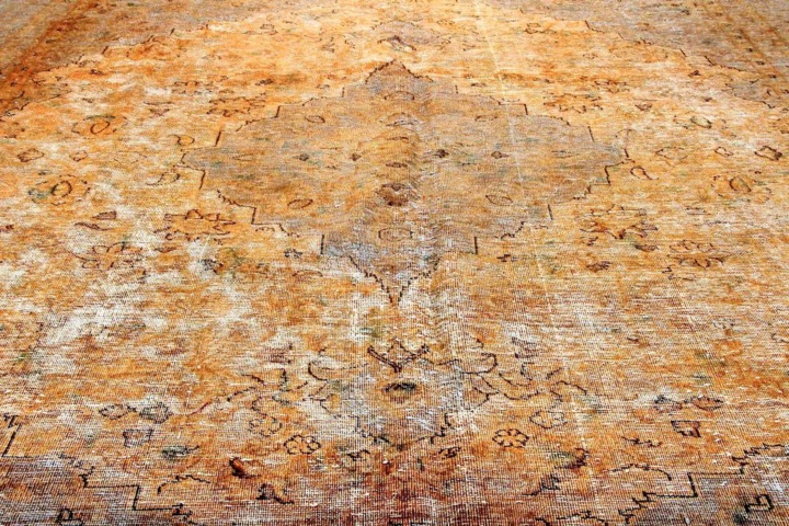 1346687-5 Hand-knotted Oriental Vintage Rug Tabriz Wool 258x338cm (751050)