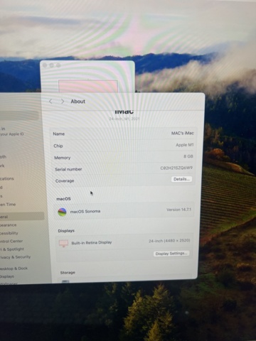 1325639-7 iMac 24" M1/8GB -2021