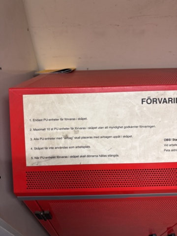 1321648-3 PU Cabinet (airbag storage)