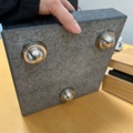 1290045-5 Flat table - Planolith granite 25x25 cm