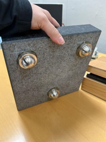 1290045-5 Flat table - Planolith granite 25x25 cm