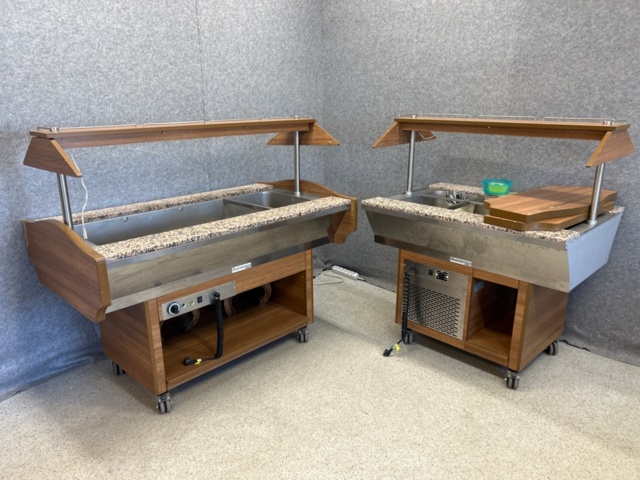 1347574-1 Buffet trolley, heated 1pc, refrigerated 1pc