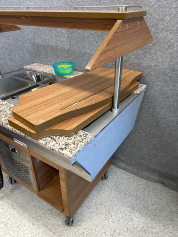 1347574-6 Buffet trolley, heated 1pc, refrigerated 1pc