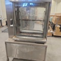 1347577-2 Rotisserie oven - 100x72x167 cm, stainless steel, glass doors, wheels, electrical connection
