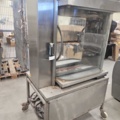 1347577-3 Rotisserie oven - 100x72x167 cm, stainless steel, glass doors, wheels, electrical connection