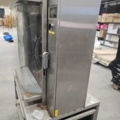 1347577-4 Rotisserie oven - 100x72x167 cm, stainless steel, glass doors, wheels, electrical connection
