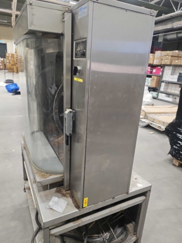 1347577-4 Rotisserie oven - 100x72x167 cm, stainless steel, glass doors, wheels, electrical connection