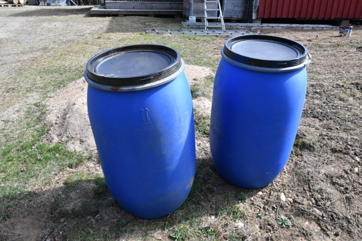 1346292-1 12 plastic barrels unused MAUSER 220L