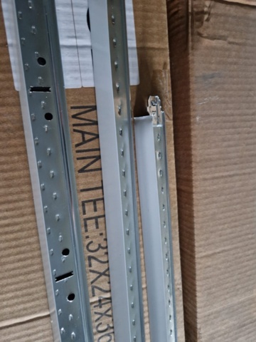 1347996-8 Complete suspended ceiling package white color with support structure 80m2