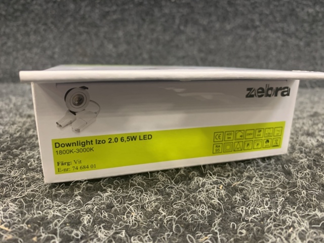 1348903-2 2 st Downlight Zebra Izo 2.0 6.5W LED