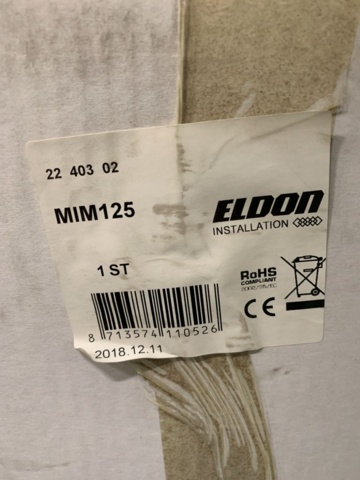 1348431-4 Mätarskåp MIM125, Eldon