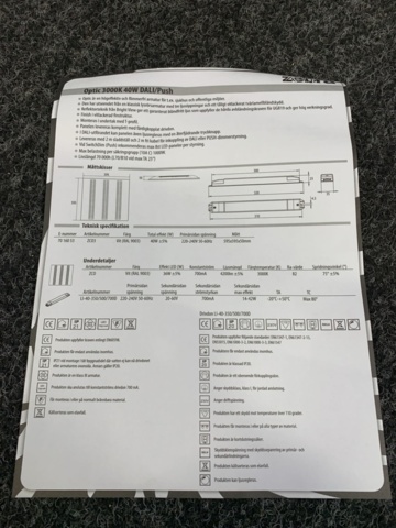 1348949-14 2 st Armaturer Zebra Optic LED 3000K DALI/Push
