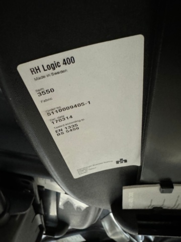 1347784-11 RH Logic 400 office chairs, 12 pcs