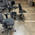 1347786-2 Treston workshop chairs/office chairs, 5 pcs.