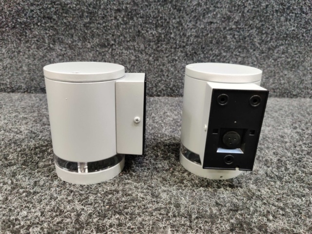 1348680-2 2 st Väggarmaturer Lightab Stela Rund Nedåtljus IP44 Silver