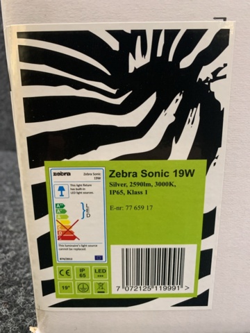 1349681-4 Spotlight Zebra Sonic LED 19W 3000K Silver