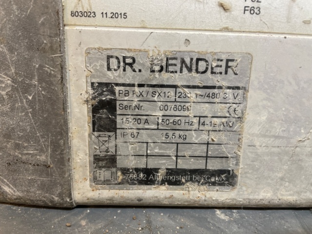 1316074-3 Transformer Powerbox RX/SX12 DR Bender