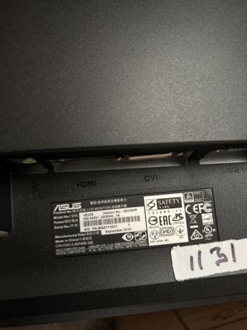 1297243-17 Sony PVM-A250 ASUS VE247H