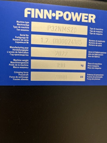 1350319-10 Slangpress med bord och tillbehör - Finn-Power P32 -2022