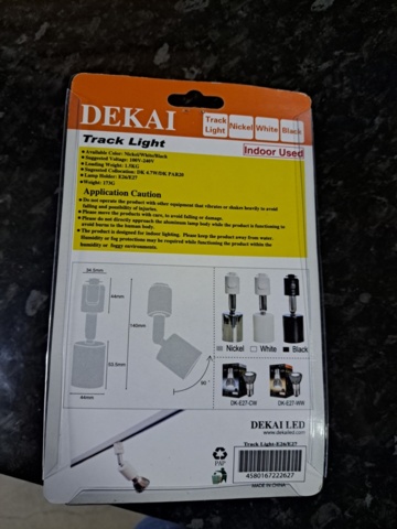 1340613-4 Track Light Dekai