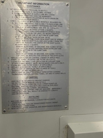 1304564-19 CNC Flerop, HAAS Mini Mill HE, 2002