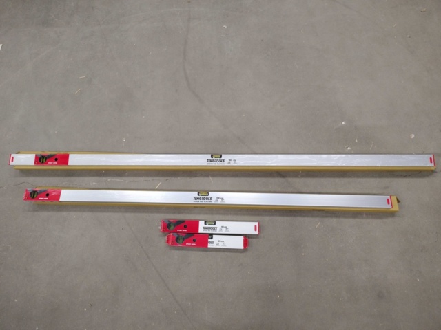 1352811-1 Vattenpass, 4 st - Teng Tools Libeller, 300mm, 400mm, 1500mm, 1800mm, aluminium, 2 libeller