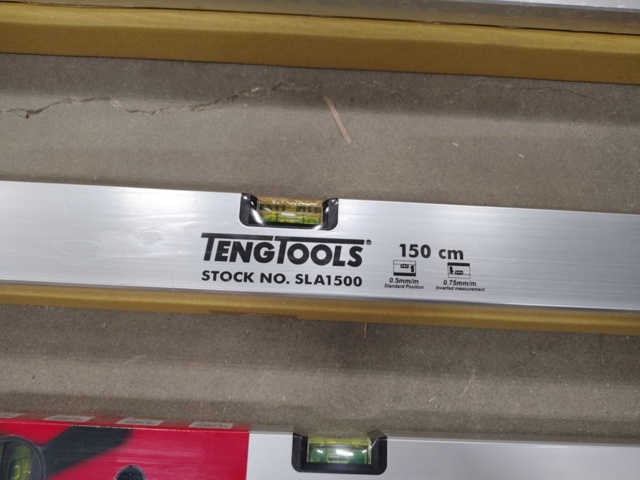 1352811-3 Vattenpass, 4 st - Teng Tools Libeller, 300mm, 400mm, 1500mm, 1800mm, aluminium, 2 libeller