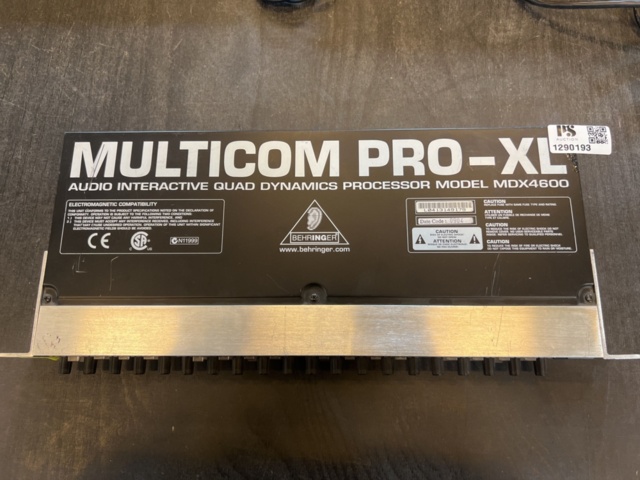 1290193-5 Sound processor - Behringer Multicom Pro-XL MDX4600