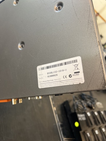 1290203-8 Signal processor - BSS Soundweb London BLU-32