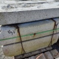 1094318-6 1 pallet Granite curbstone GF1 Radius 10m