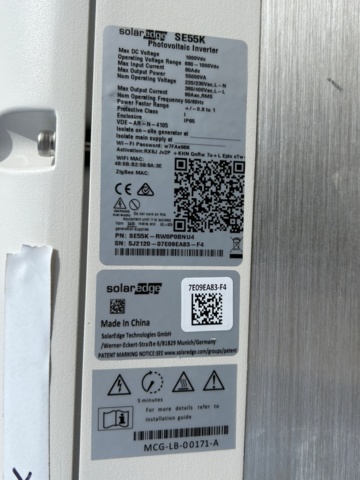 1353657-3 Inverter 55kW 3-phase - SolarEdge SE55K