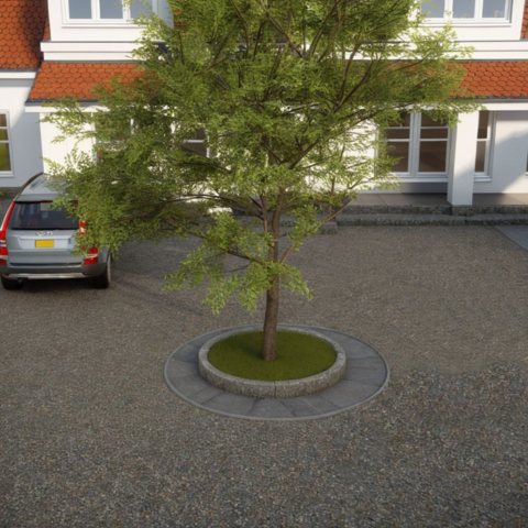 1094318-15 1 pallet Granite curbstone GF1 Radius 10m