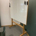 1354747-1 Whiteboard with wooden stand - Lintex