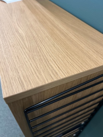 1354749-6 3-part wall shelf with cabinet - String Furniture