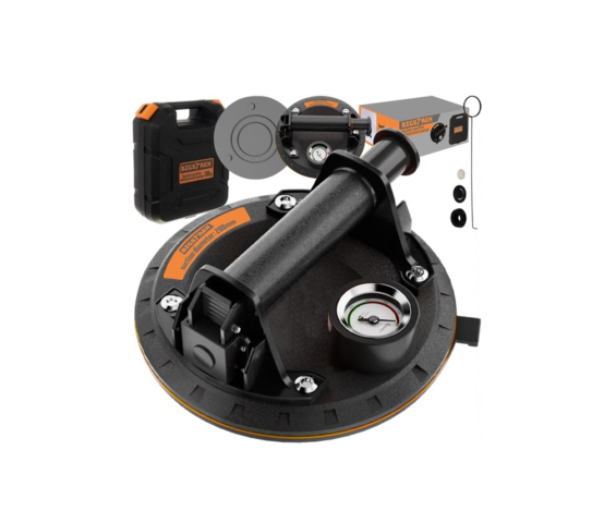 1355845-1 Vakuum sugkopp med mätare och pump för kakel/glas (200 kg)