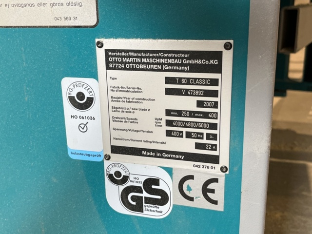 1349116-10 Justersåg - Martin T60 Classic -2007
