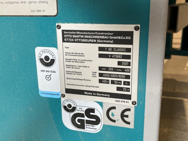1349116-11 Justersåg - Martin T60 Classic -2007
