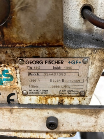1358930-7 The Georg Fischer KM2 threading machine