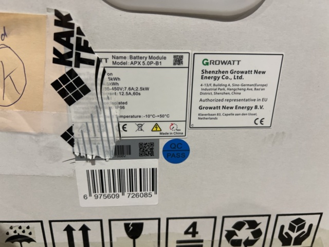 1358152-2 Battery module - Growatt APX 5.0P-B1