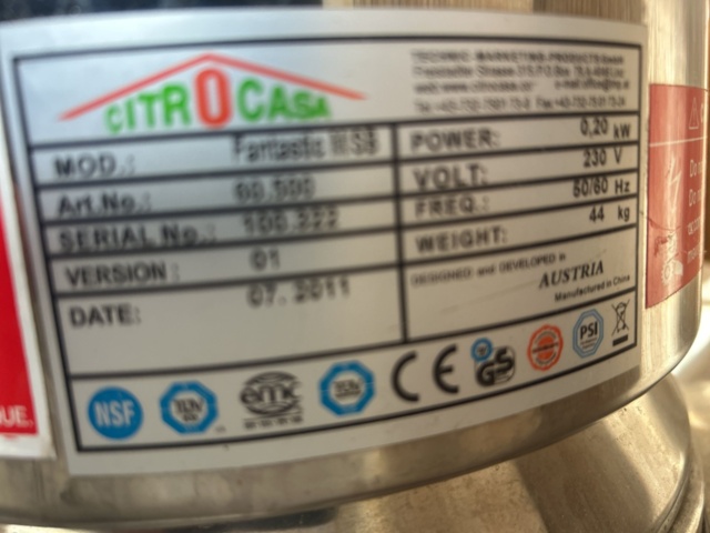 1297271-7 Citrocasa Fantastic M/S juicer