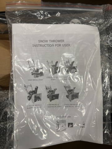 1359791-5 Snowblower Loncin 163cc