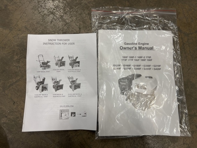 1359791-14 Snowblower Loncin 163cc