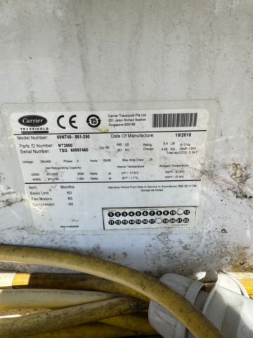 1357001-4 20 fots Fryscontainer -2018